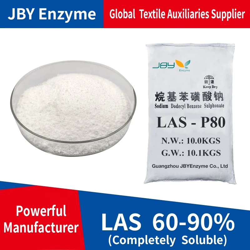 Completely soluble LAS powder SDBS penetrant levelling agent emulsifier detergent raw material sodium dodecyl benzene sulfonate