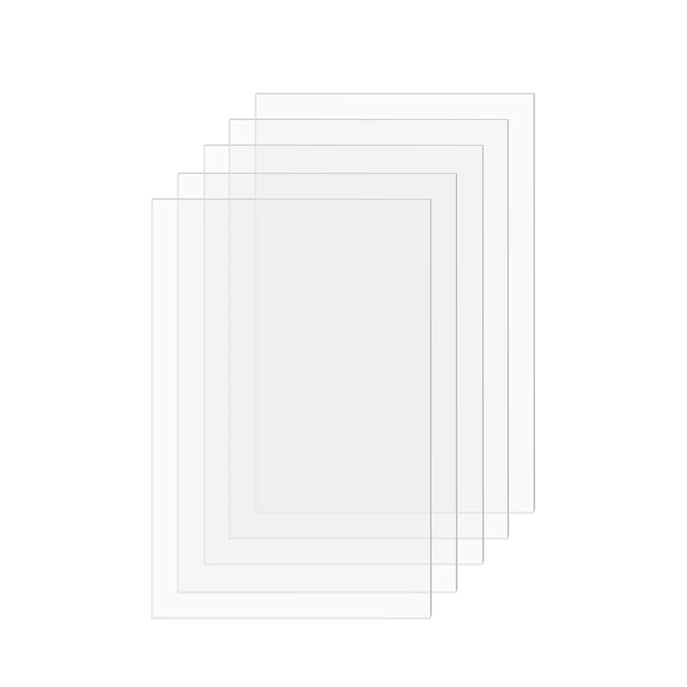Cut to Size Clear Plexiglass PET Acrylic Sheets for DIY Projects, Painting, Sign Holders, Display Stand