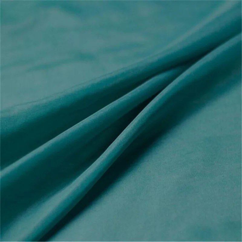 Factory Wholesale 9 mm High Quality Plain Dyed Solid Standard Blend Silk Cotton Fabric for Lining