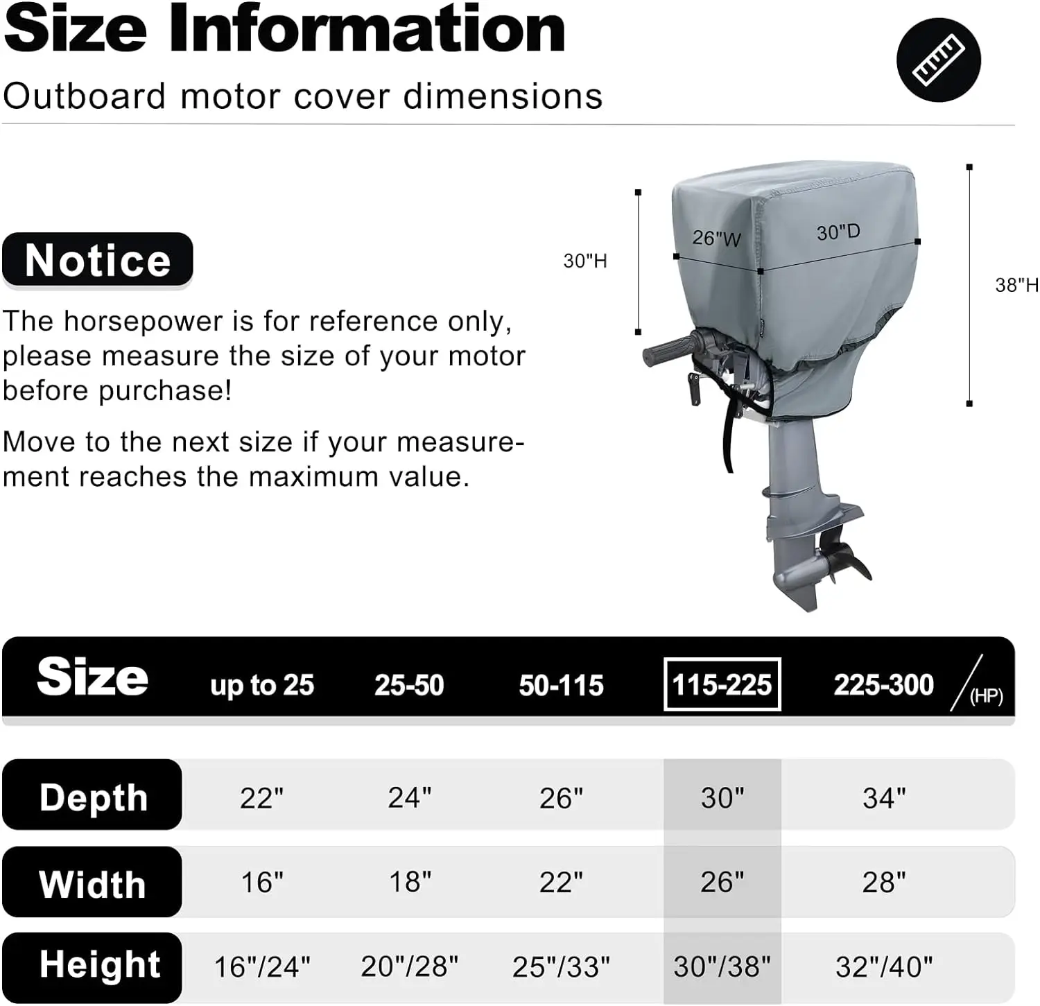 outboard motor cover mercury 6 hp with Heavy Duty Oxford Fabric marine outboard cover boat motor engine cover