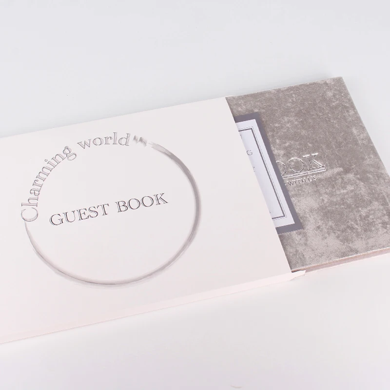 Оптовая продажа бархатный Свадебный дневник планировщик гостевая книга высокого качества прием помолвка сувенир