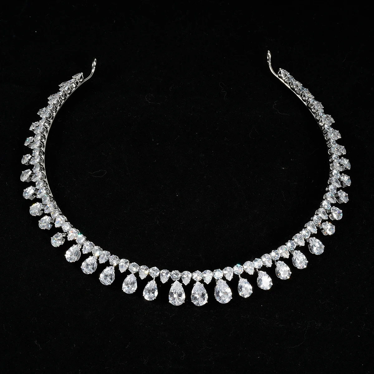 Популярные изысканные свадебные аксессуары для волос, женский свадебный головной убор из кубического циркония