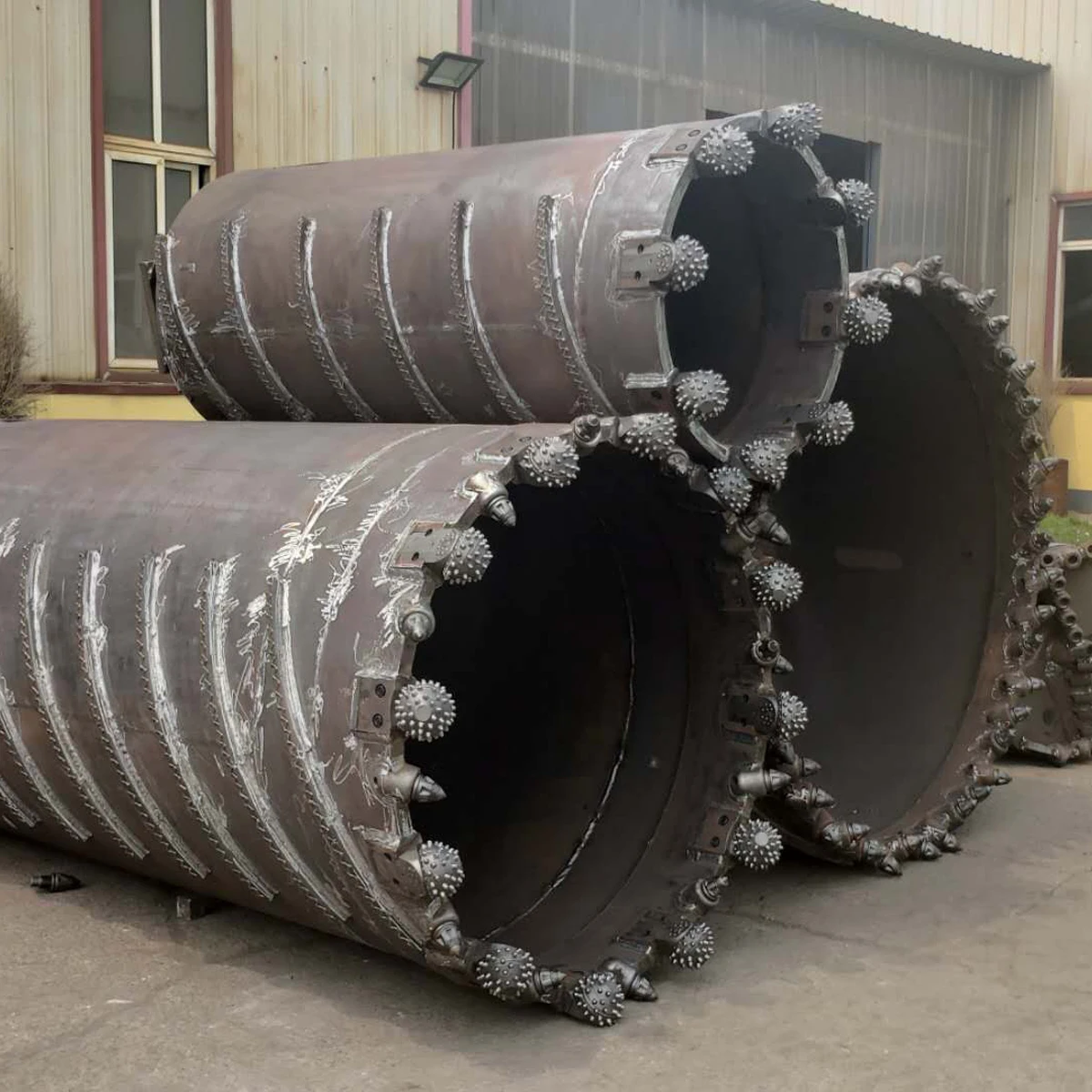 Rock auger bullet teeth Drilling rig Tools Customized Thickened Core Barrel With Bullet Teeth