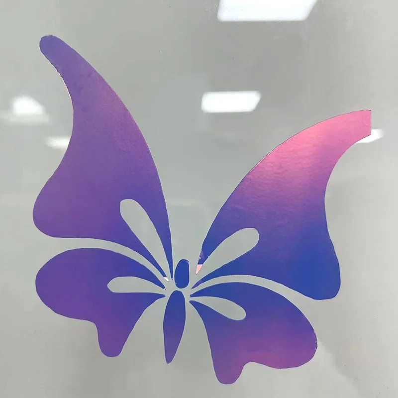 Holographic Sparkle Rainbow Self-Adhesive PVC Vinyl Sheet /Roll Shiny Vinyl for Mug Cup DIY Party Decoration Sticker Car Decal