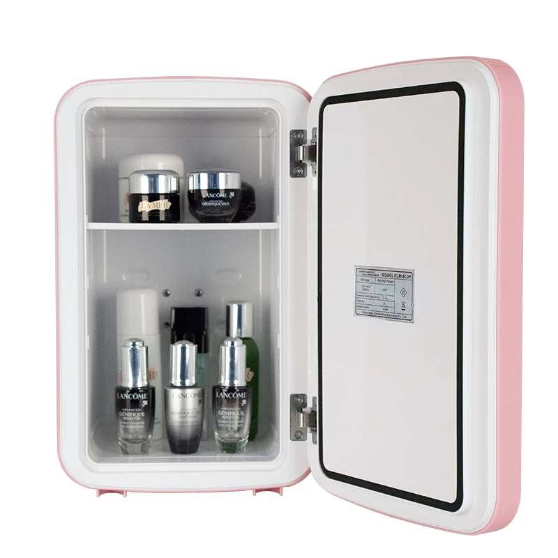 8L electric mini frigo for bedroom customize display portable mini fridge glass door with CE GS micro cool mini fridge