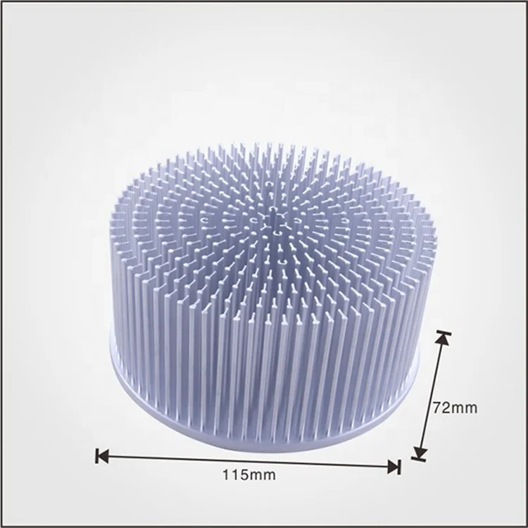 Factory Custom  Growth Lamp Pre-drilled Led Pin Fin Heat sink Custom Heat Sink Aluminum Die Casting Special LED
