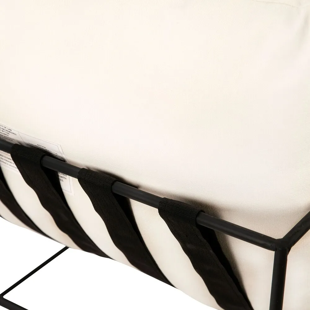 Nordic Minimalist Modern Metal Arm Chairs Lounge Chair Balcony Single Seat Sofa Chair For Bedroom Living Room