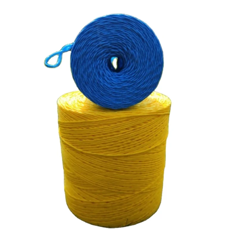 High Breaking Strength Polypropylene Baling Twine 500M/KG UV Treated Grass Hay Baler Twine 5kg/spool