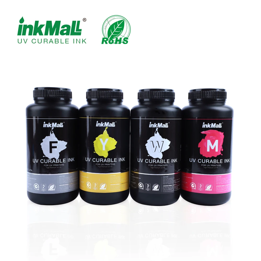InkMall Excellent Flexibility Led UV Ink for Ricoh Gen5 / Gh2220 Roll to Roll UV Curable Printer for One Way Vision Printing