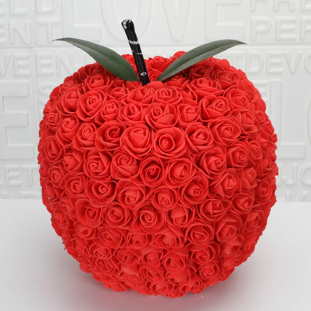 AYOYO 40cm Bling Pearl Bear Valentin Gift Box Valentine Rose Bear Foam Teddy Bear Flower Gift for Girlfriend