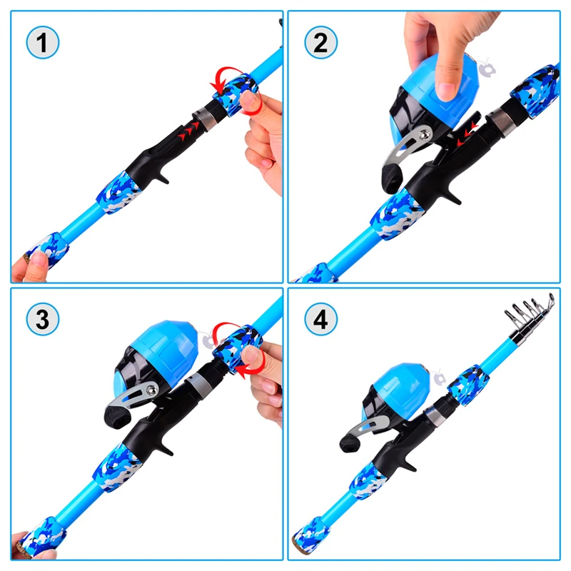 Hot selling carbon fishing rod with reel complete set include fishing lines bait hooks handbag