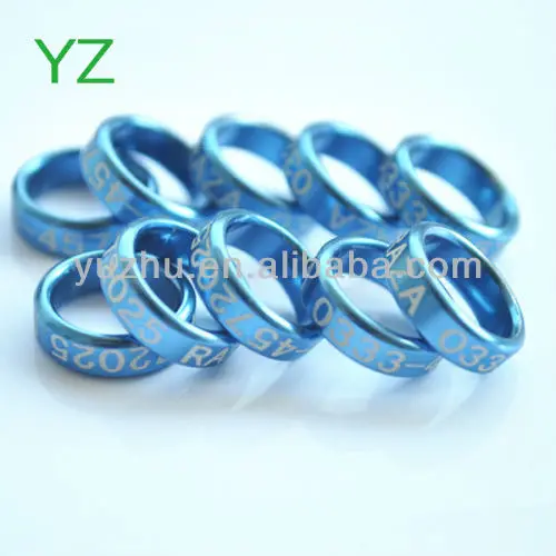 Manufacture  Newest 10mm Metal pigeon bands Foot Rings Fancy pigeon rings with EXW price