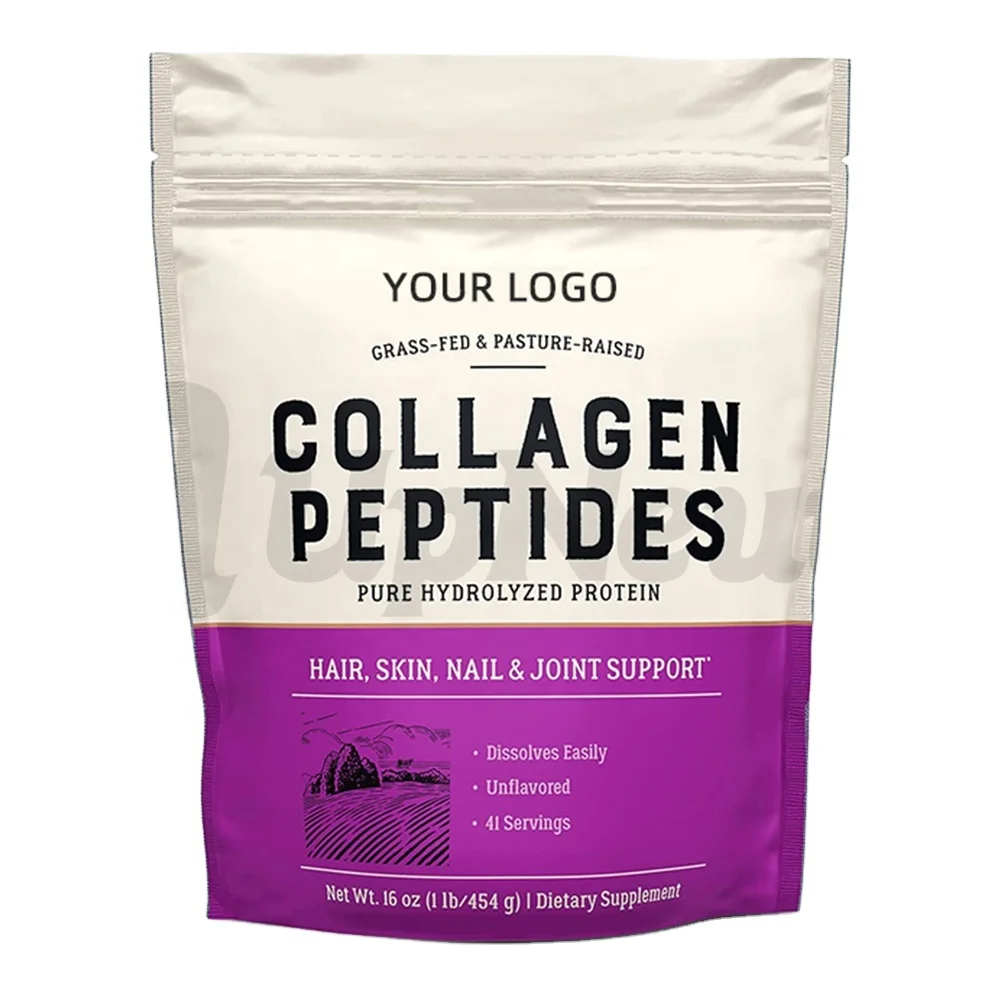 Grass Feed Hydrolyzed Bovine Collagen Type I and III Bovine Collagen Peptide Powder for Skin Whitening