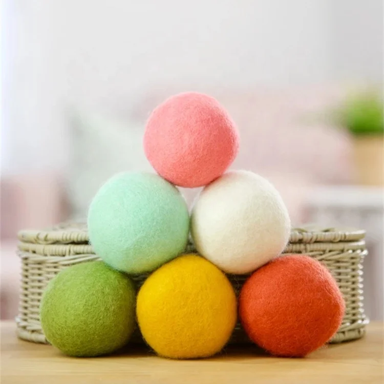 YUJIN organic natural reusable xl 100% wool dryer balls set