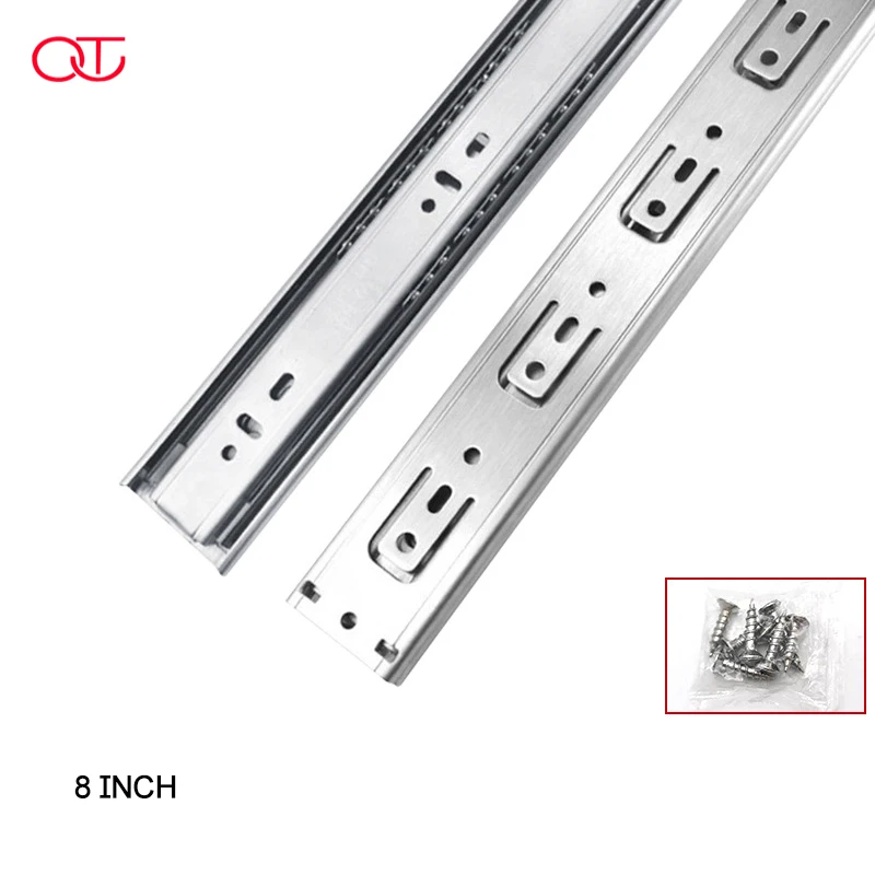 Toco Heavy Duty Metal Box Drawer Slides with rolling drawers Soft close drawer slides Kitchen Cabinet