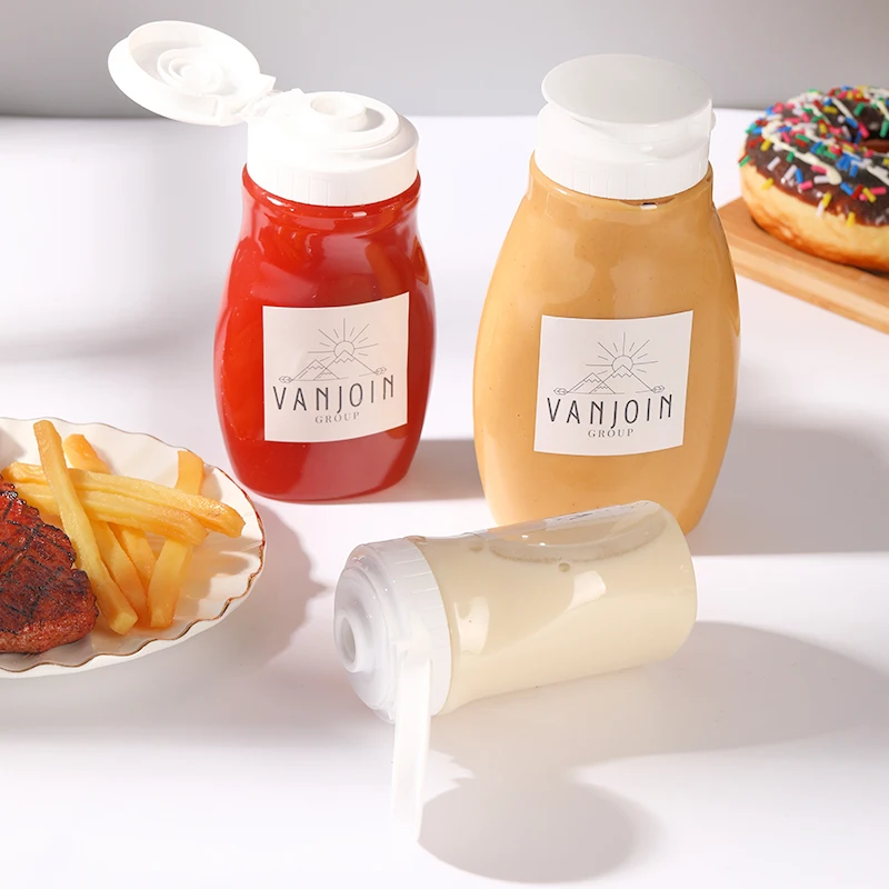 Прозрачный соус пластиковая бутылка для домашних животных многоразовый контейнер приправ соусов кетчупа приправы масляный сироп барбекю