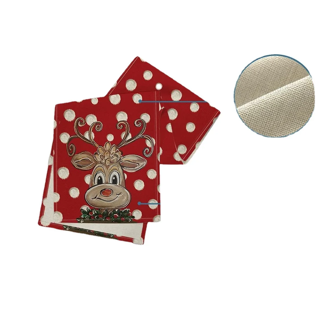 Щелкунчики для обеденного стола Декор водонепроницаемый Лен настольная дорожка и набор ковриков в британском стиле стильны рождественских скатерть