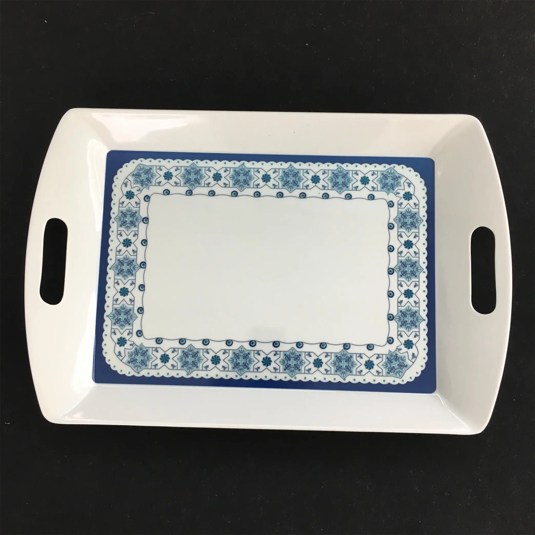 
Restaurant Custom Print Melamine Tray With Handle 