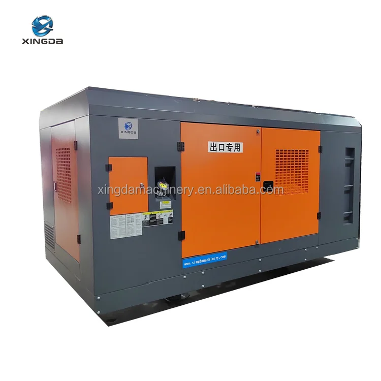 Hot Product Diesel Powered Mobile Two-stage Compression High Air Pressure Screw Air Compressor