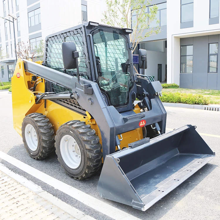 Ce Approved Front End Loader Mini Wheel Cargador 4in1 Bucket Track Skid Steer Loader With Stump Grinder