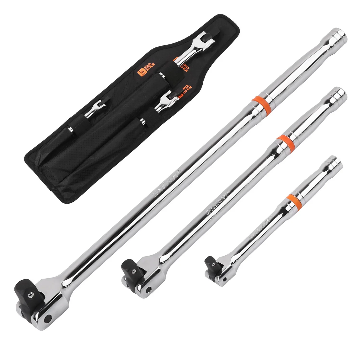 High Strength 3 Pcs Socket Wrench Set F Type Mechanics Tool Set Ratchet Wrenches Set for Repair Maintenance