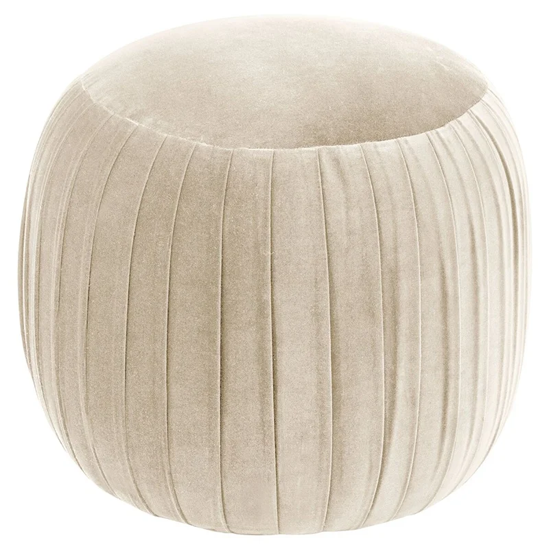 Nordic living room pouf stool modern luxury upholstered ottoman footstool round tufted ottoman stools & ottomans