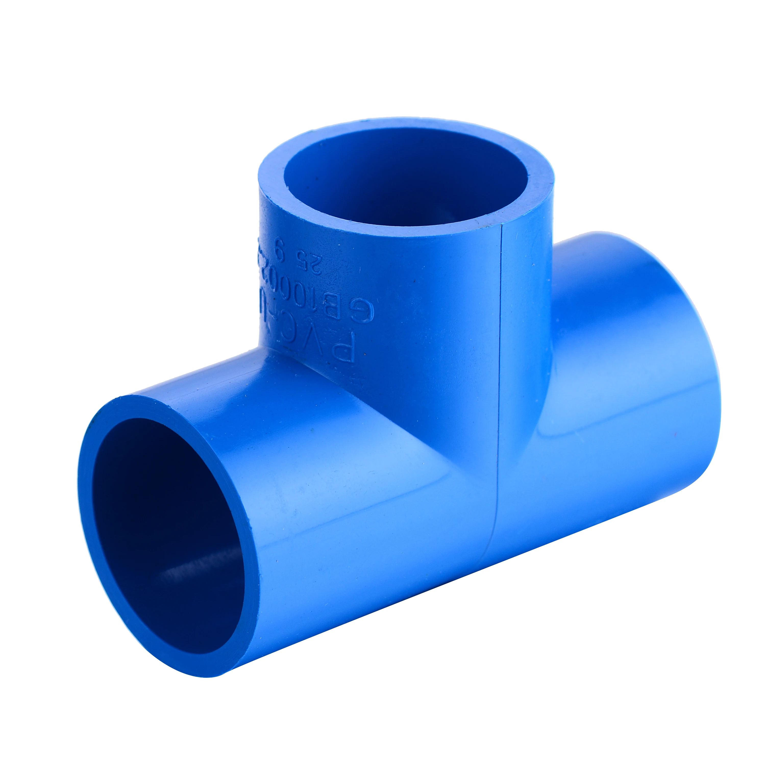 UPVC Plastic Philippines DIN GB Standard PVC Blue Tee Fittings All sizes available Virgin Material Top Supplier