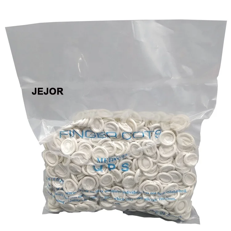 Wholesale High Quality Waterproof Disposable White Antistatic Latex Finger Cot