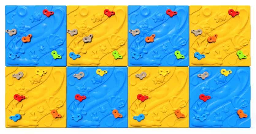 Mechanical kindergarten outdoor and Indoor plastci kids rock climbing walls playground