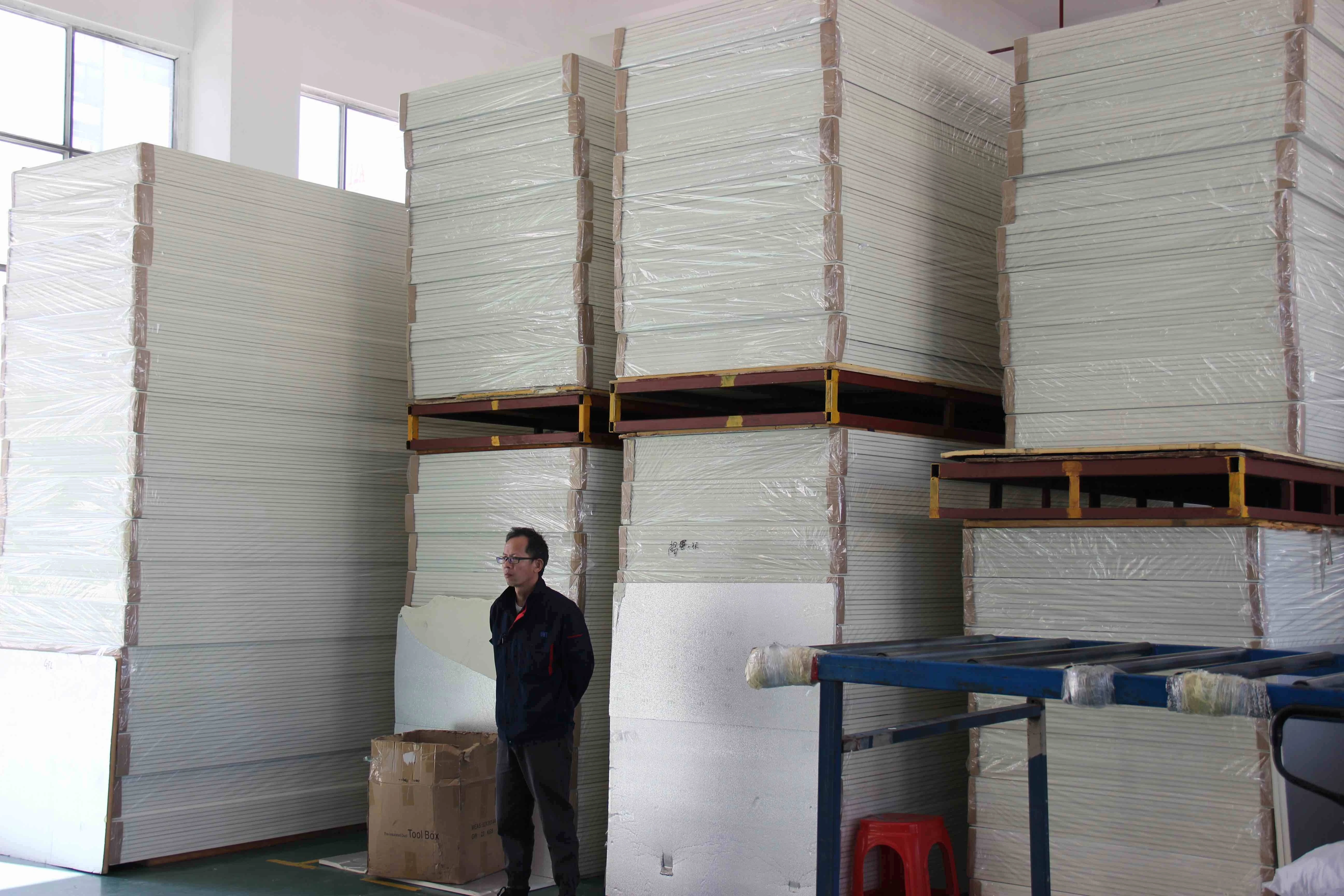 Chinese Factory PIR Insulation Foam Air Duct with ISO Pre Insulated PU Foam Duct Panel