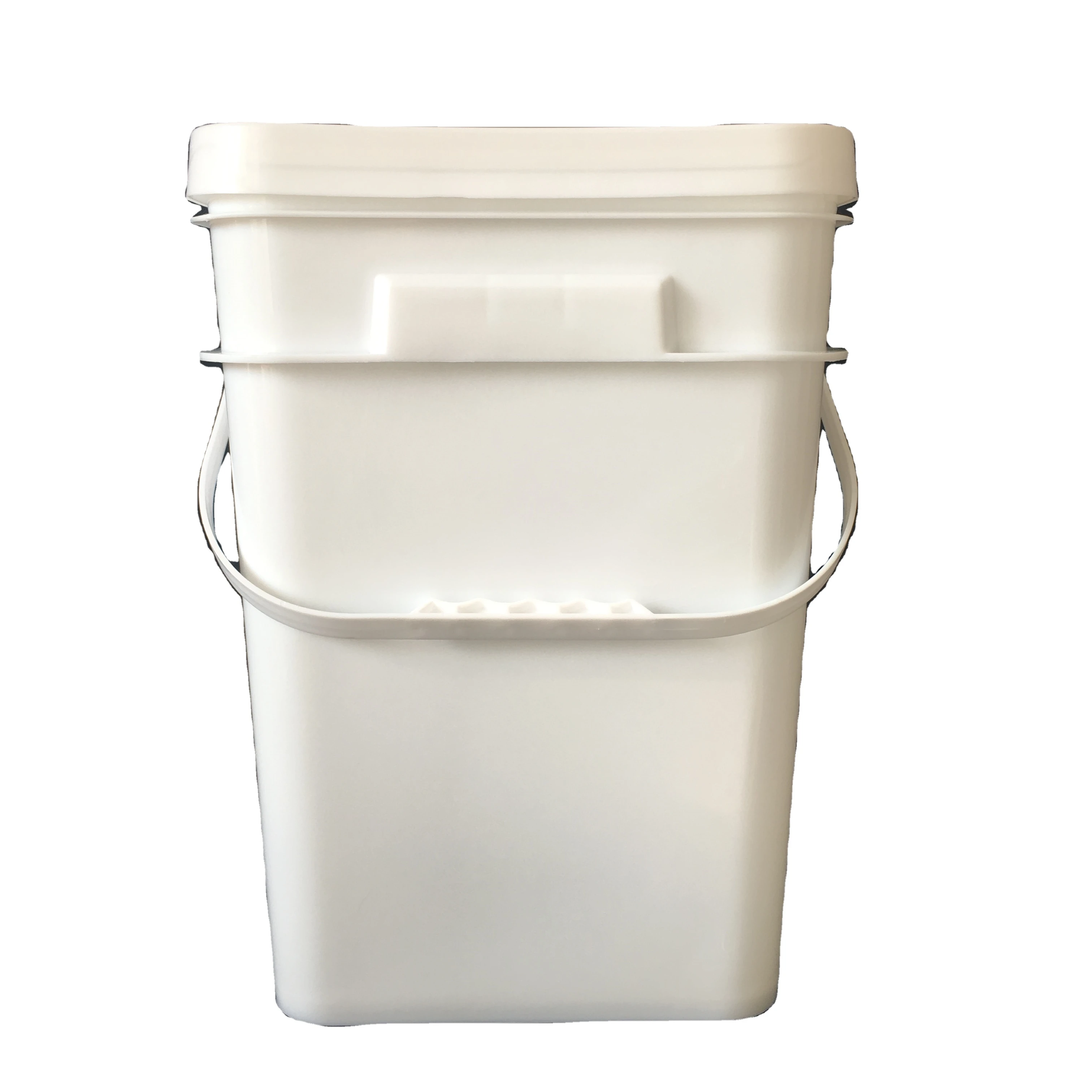 high quality 20 liter square pp plastic bucket 5 gallon large cheap plastic pail for lubricants and powder