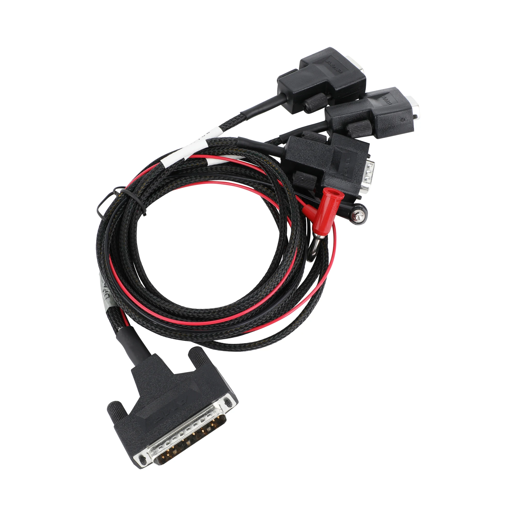 Factory Custom Black OBD2 OBDII OBD plug connector DB15Pin Y cable