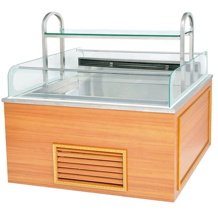 Factory supply 1.2m open sandwich Showcase  chocolate display case