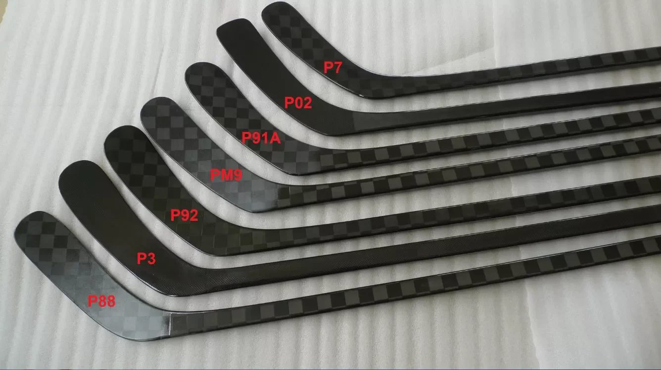 Full carbon weave blade 100% Carbon hockey stick with mid-shaft kick point