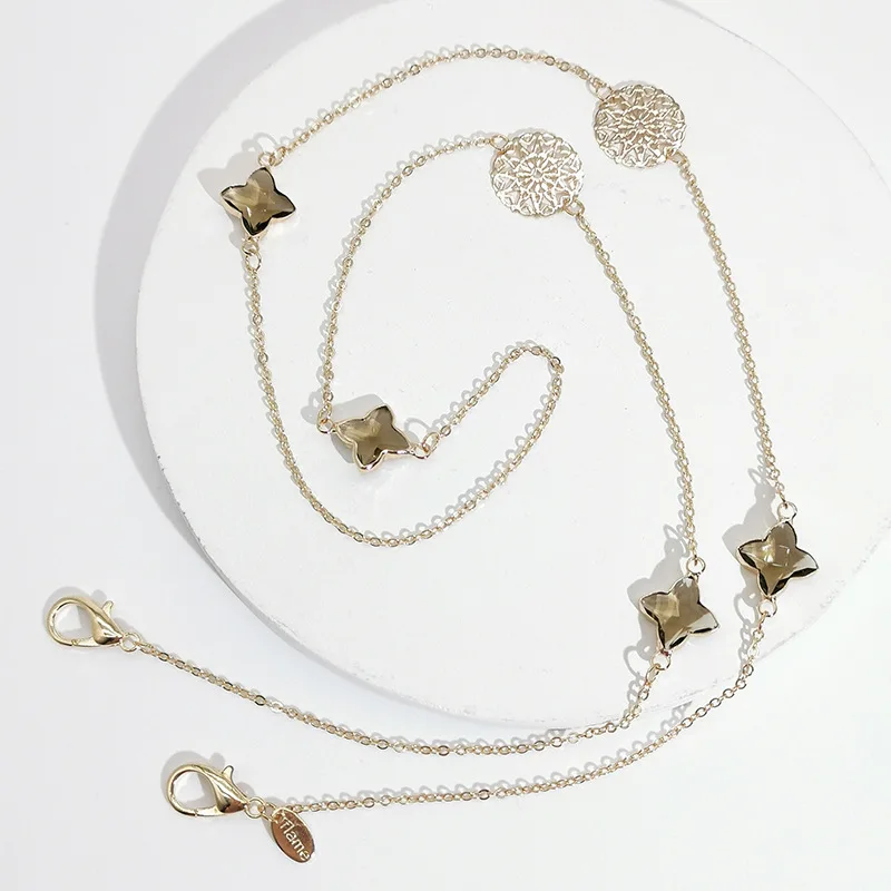 2024 цепочка для очков с полым диском