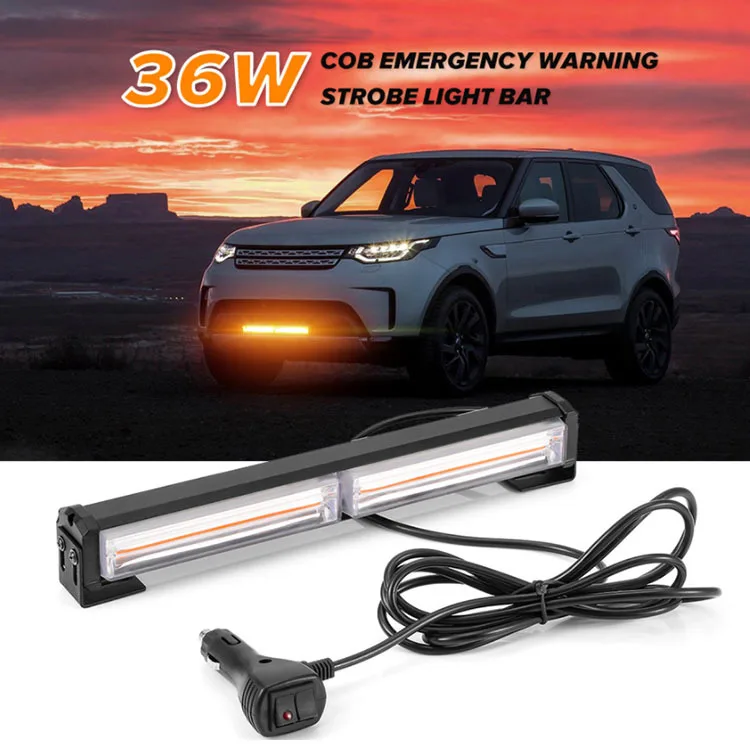 Auto lights Universal 12V 24V Blue Led Strobe Work Led Vehicle Strobe warning Lights Red Amber Flashing Light Bar