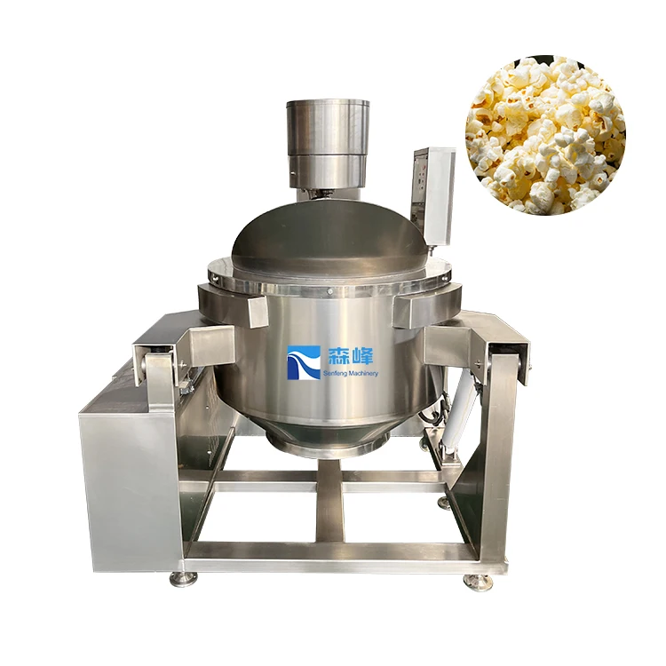 Industrial Gourmet Popcorn Making Machine Big Full Automatic Electric Butterfly Sweet Commercial Large Popcorn Machine