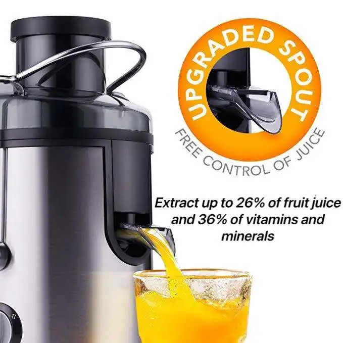 Top Sales Big Mouth Fruit Centrifugal Juicer Dual Speeds Juicer Extractor Machine Slow Juicer