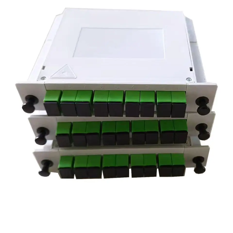 fiber optic equipment FTTH Direct sales by Chinese manufacturers, sc/apc plc1*8 plug-in optical fiber separator
