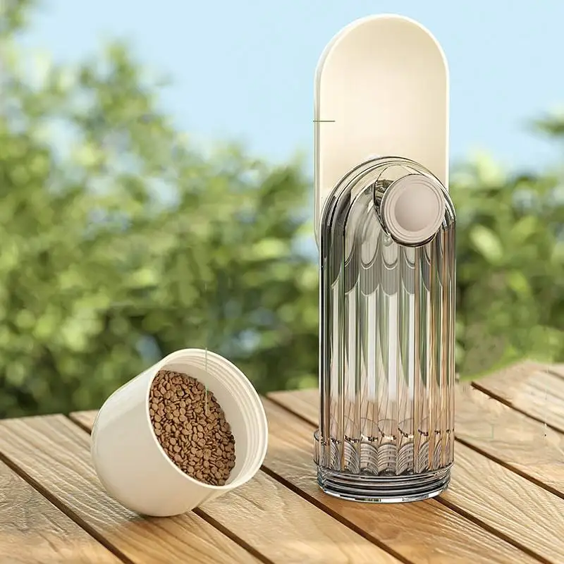 2 In 1 Multifunction 280ml+120ml Dog Bottle Leak Proof Portable Pet Travel 2in1 Dog Water Bottle