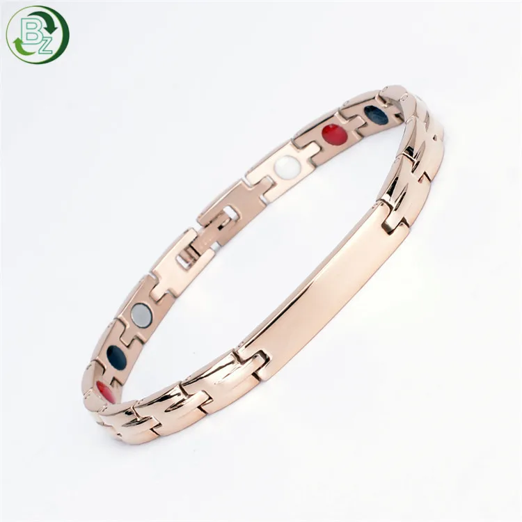 Elegant Womens Bio Magnetic Energy Titanium Therapy Bracelet Pain Relief for Arthritis Carpal Tunnel