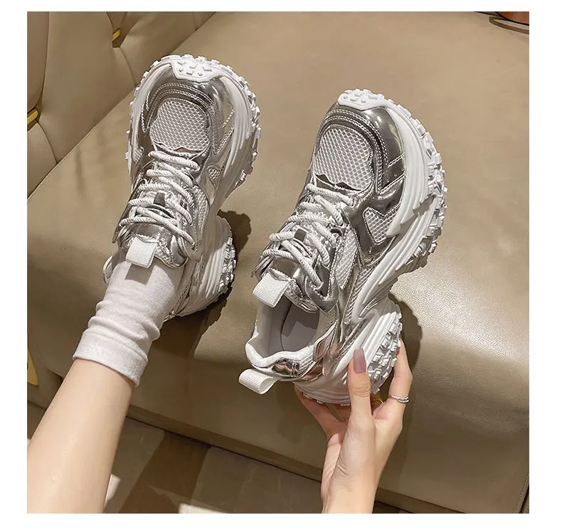 Dropshipping Wholesale Women Chunky Sneakers Walking Style New Casual Sneaker Fashion Designer Woman Shoes