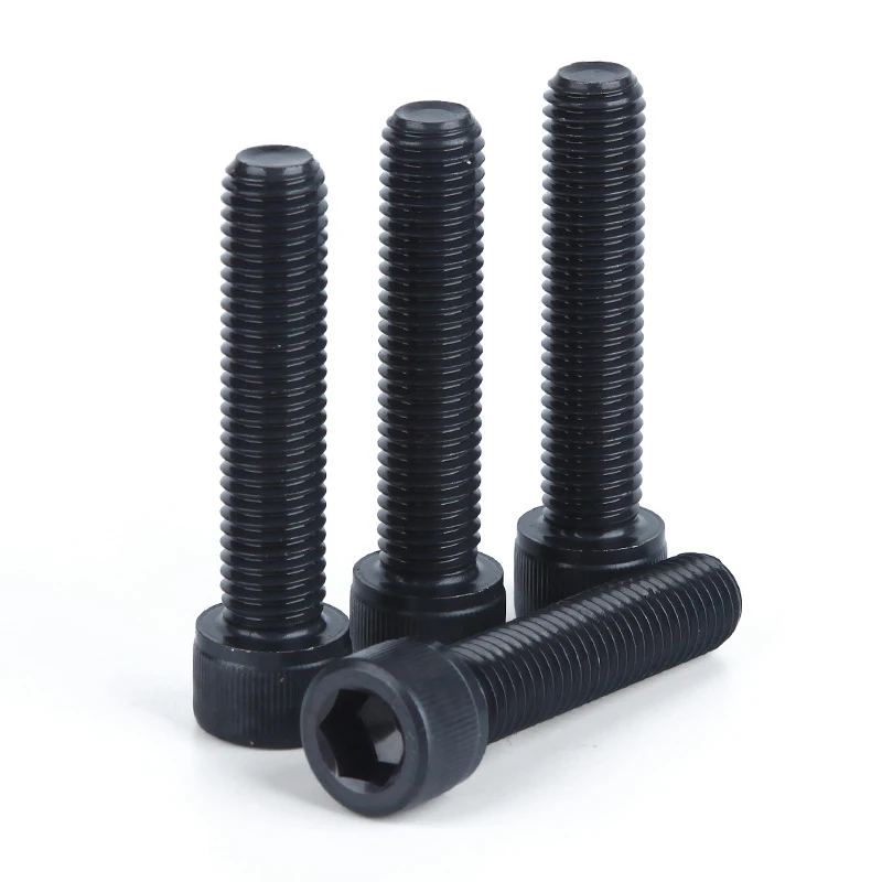 M5*6/8/10/12/14 black oxide hex head socket cap bolt black 12.9 Grade Bolts