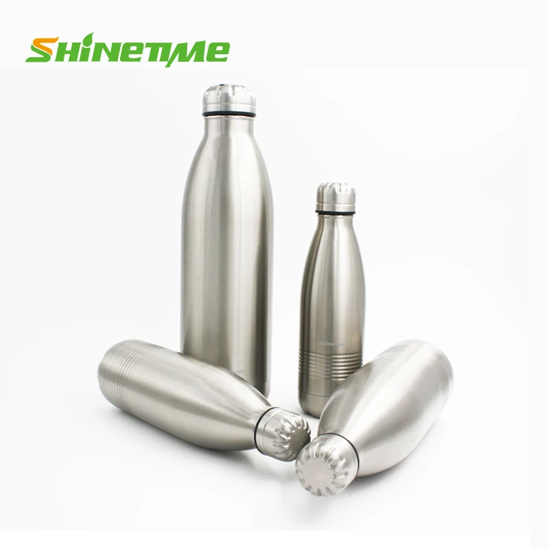 2022 Hot Selling Custom Logo&Color Double-walled Stainless Steel Insulated Cola Shape Water Bottle Portable Tumbler For Cycling