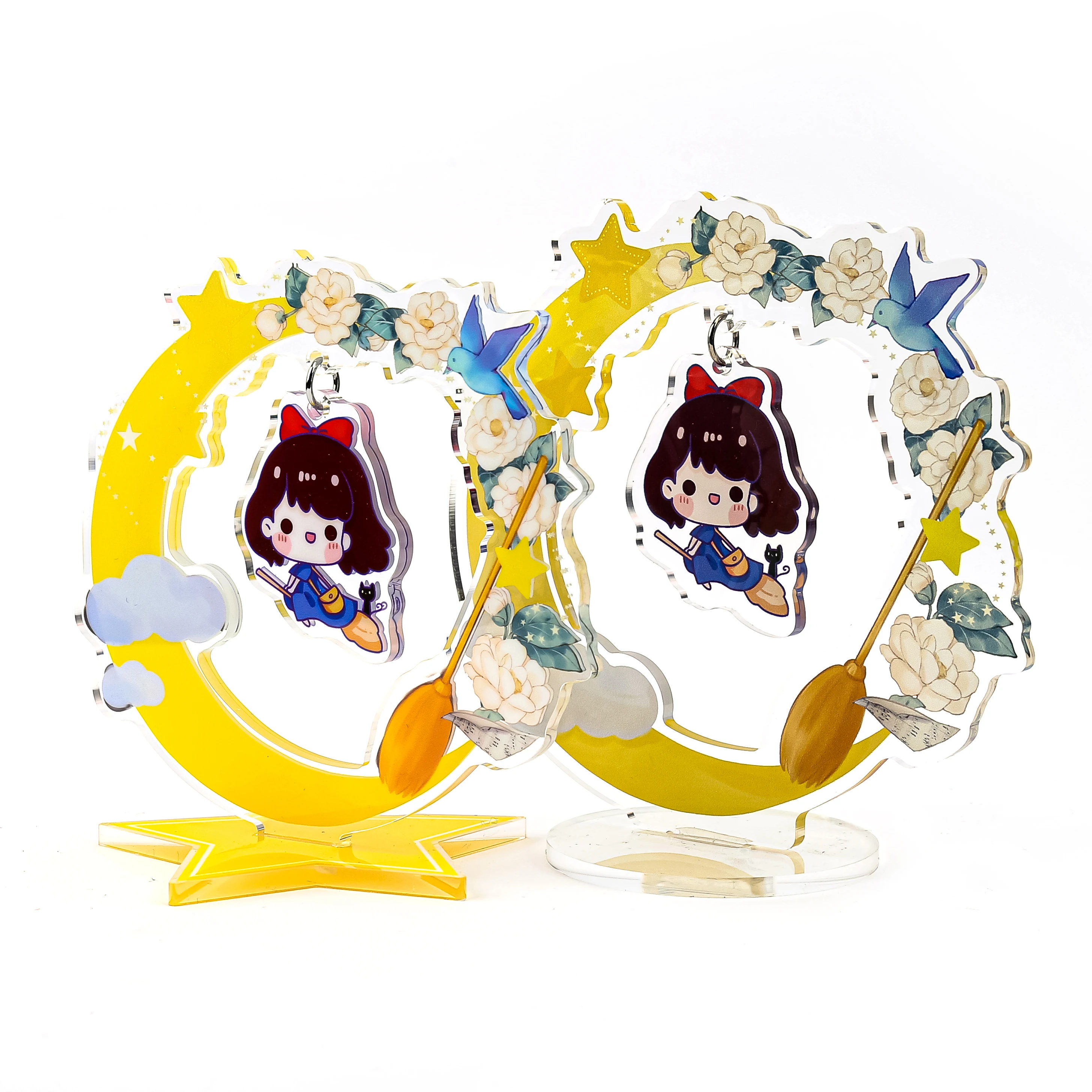 High Quality Plastic Acrylic Advertising Display Glitter Anime Cartoon Printed Clear Acrylic Standee