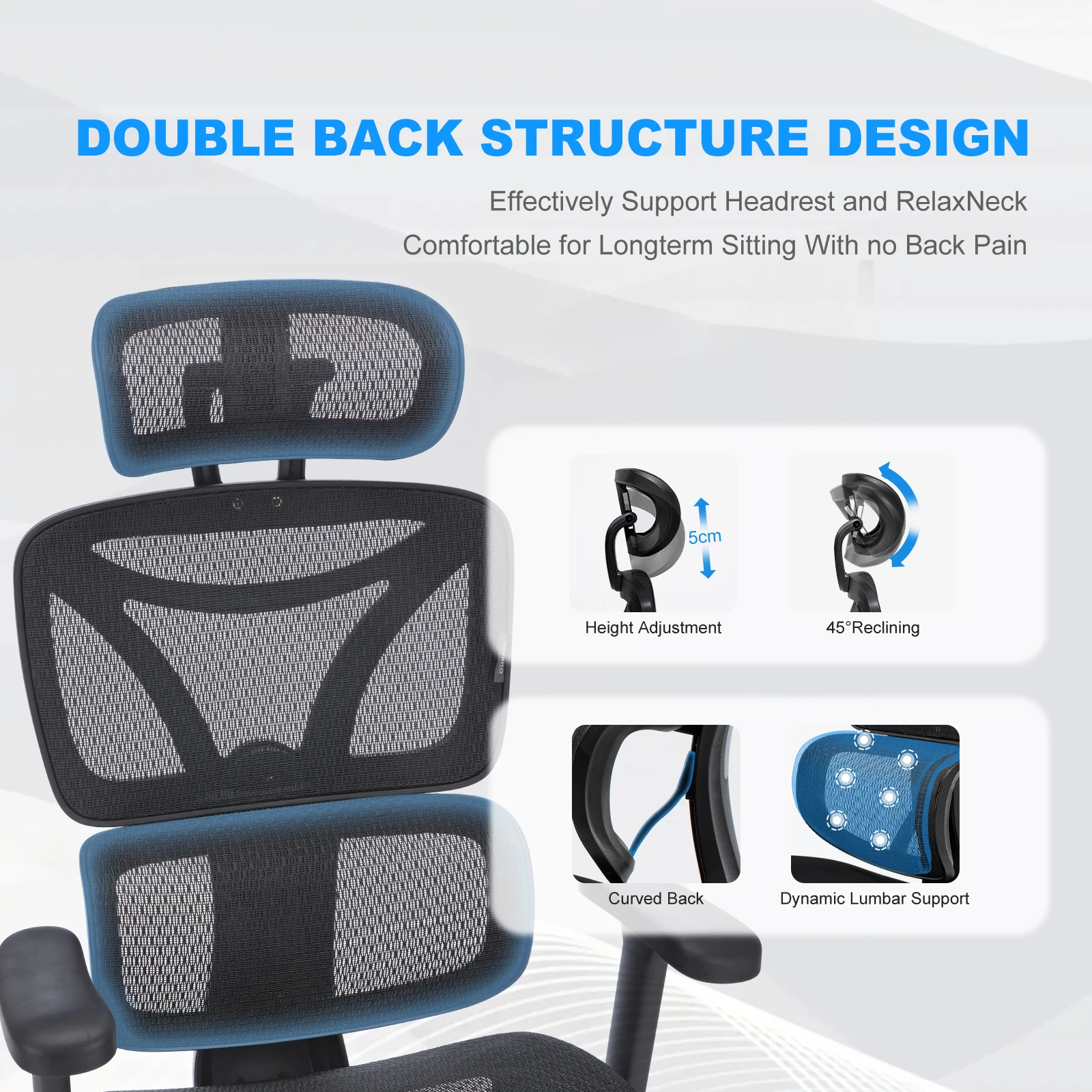 Herman Miller Embody Modern Luxury Ergonomic Office Chair with Mesh Backrest Computer Chair