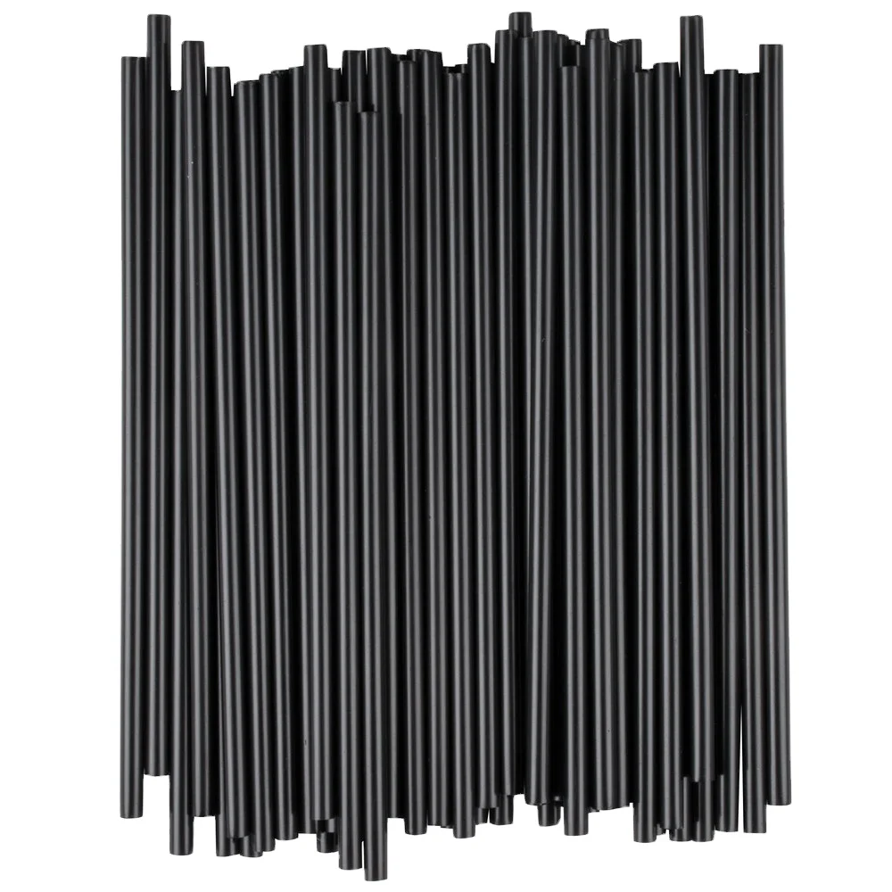 Wholesale Price pla biodegradable straws biodegradable i am not plastic pla straw Black