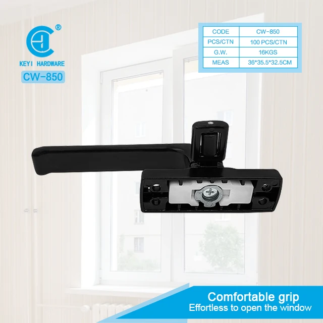 Aluminum Window Lever Handle Aluminium Casement Window Handle Lockable White Aluminum Window Handle