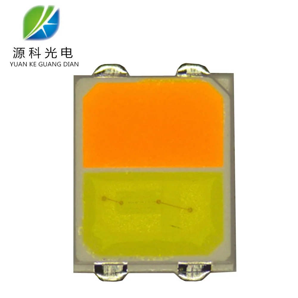 epilator sanan led 2 chip 0.4w 2835 5050 3030 smd warm white+white bi-color red white led