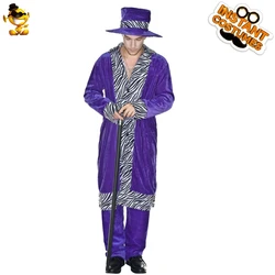 Pimp Costume halloween  Party stage performance Fancy Dress Casual Pimp Costume For Men